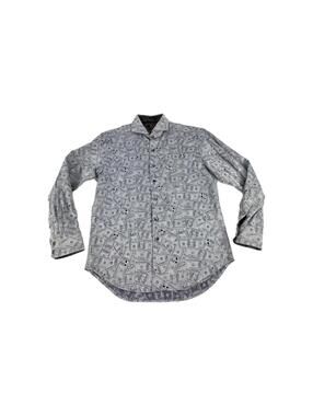Robert Graham Limited Edition Dollars Print Shirt Size M Long-Sleeve Button Up